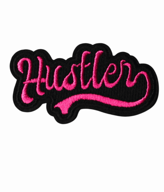 Hustlers iron on embroidery patches