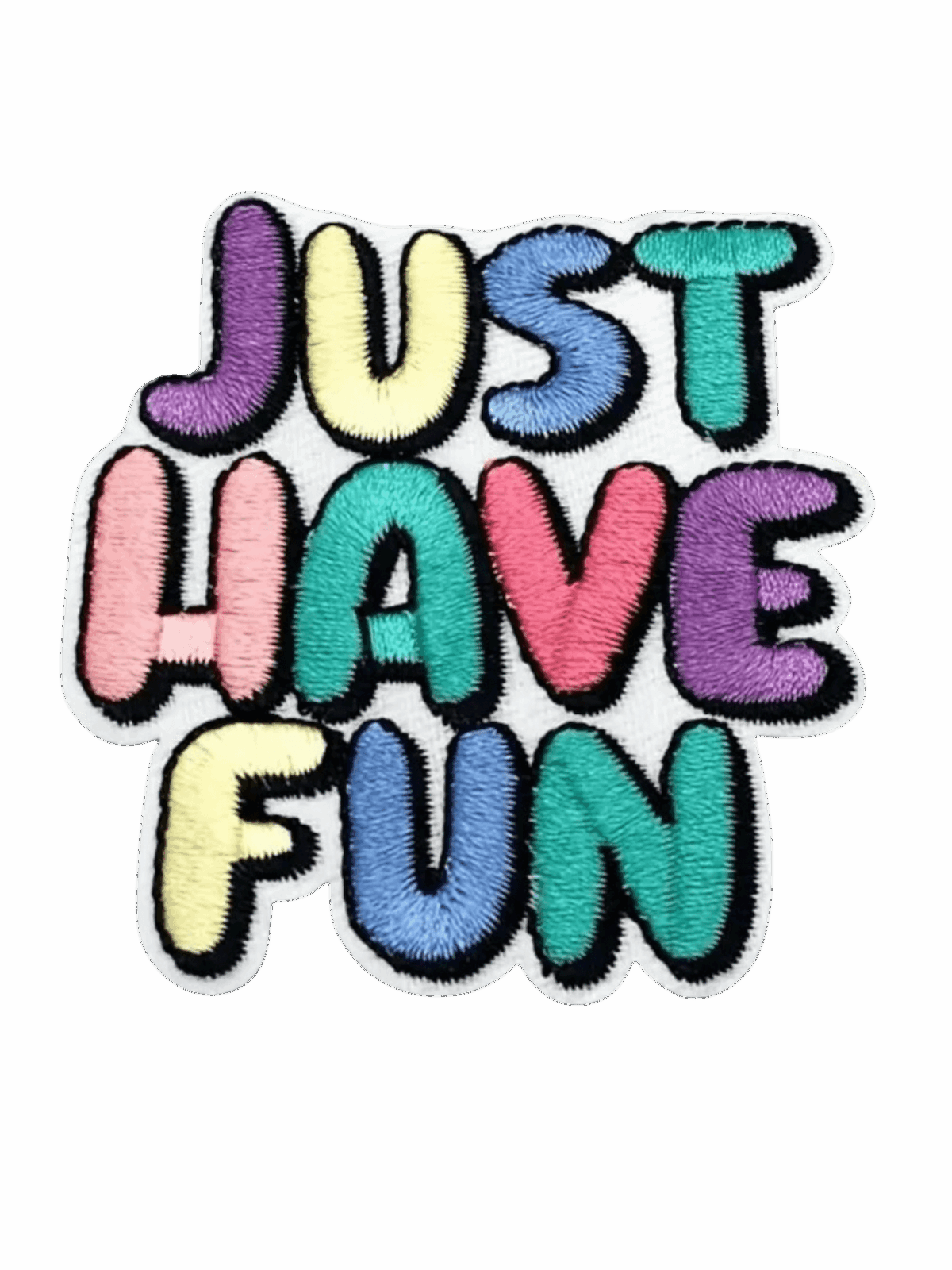 Just have fun iron on embroidery patches