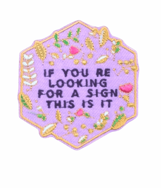 If you looking for a sign iron on embroidery patches