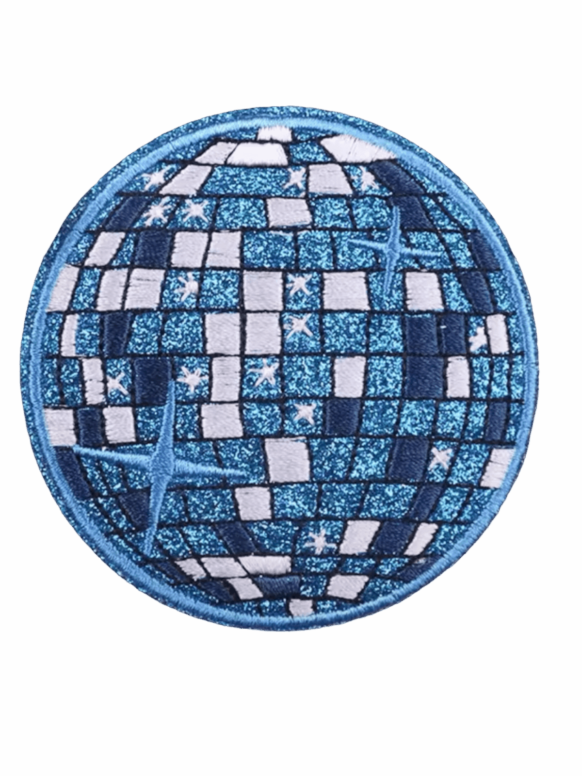 Glitter star ball iron on patch - Image 2