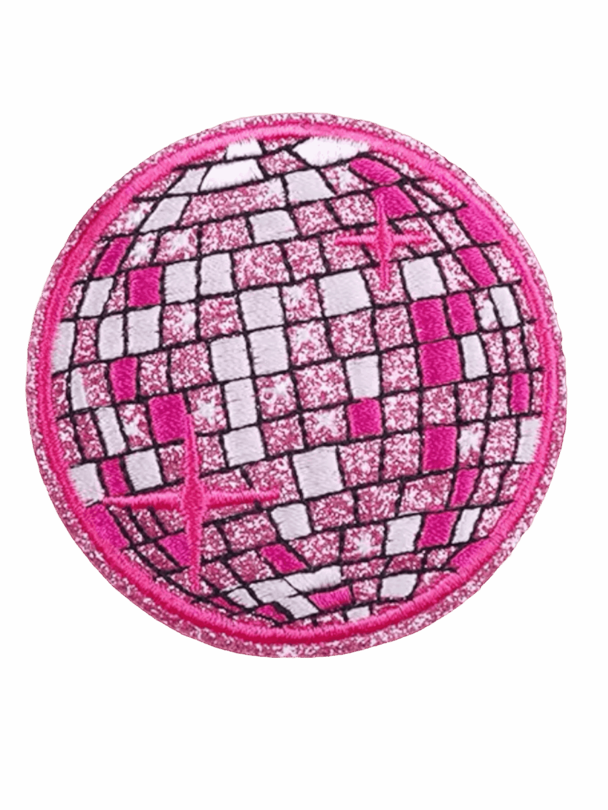 Glitter star ball iron on patch - Image 3