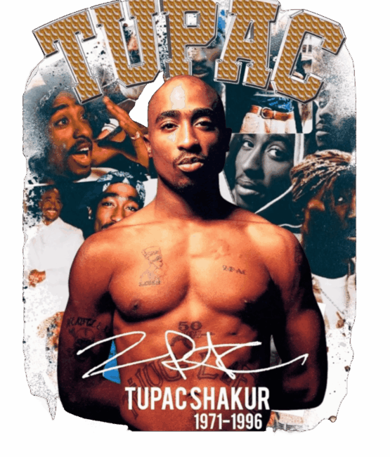 Tupac Hip Hop heat transfers