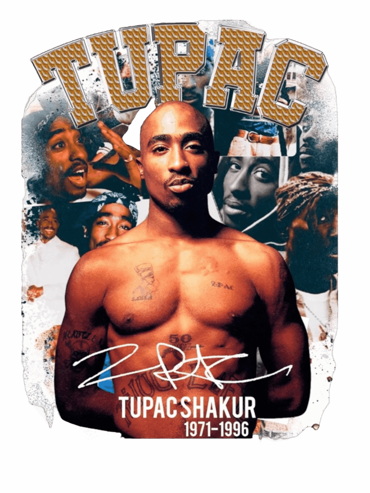 Tupac Hip Hop heat transfers