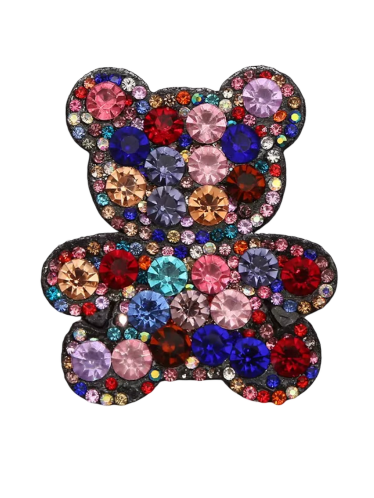 Colorful bear iron on rhinestone patches