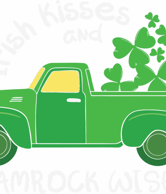 Shamrock wishes St Patricks Day DTF Transfers