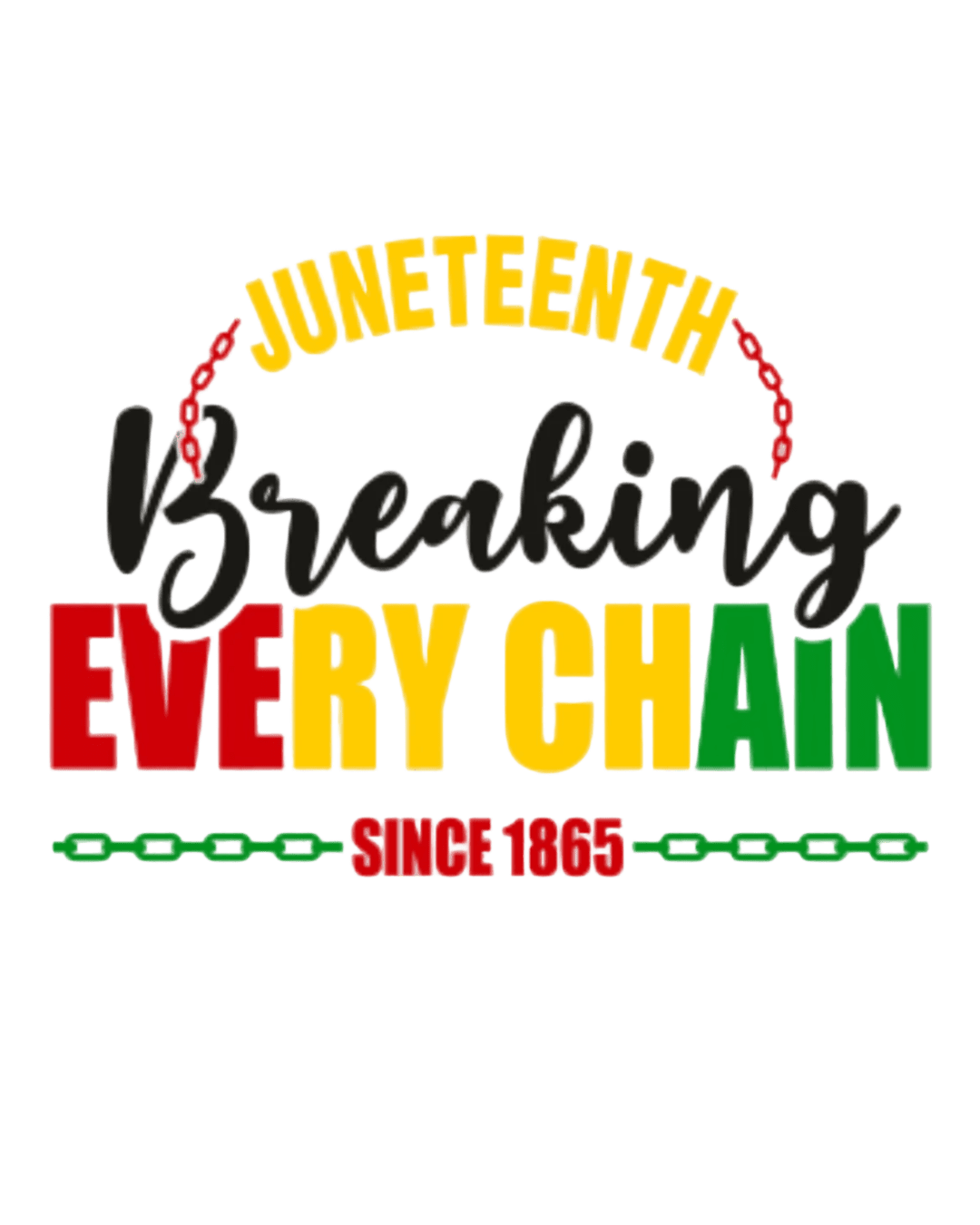 Breaking every chain magic iron on heat transfers