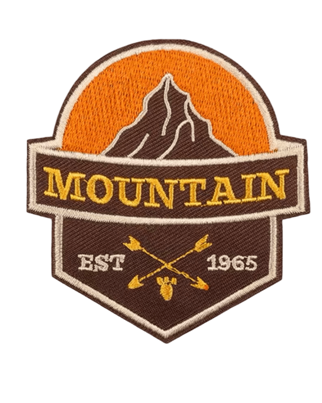 Mountain iron on nature patches