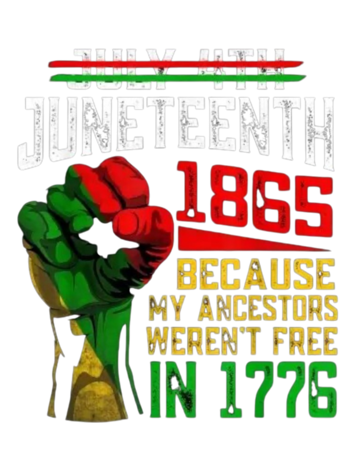 In 1776 Juneteenth heat transfers