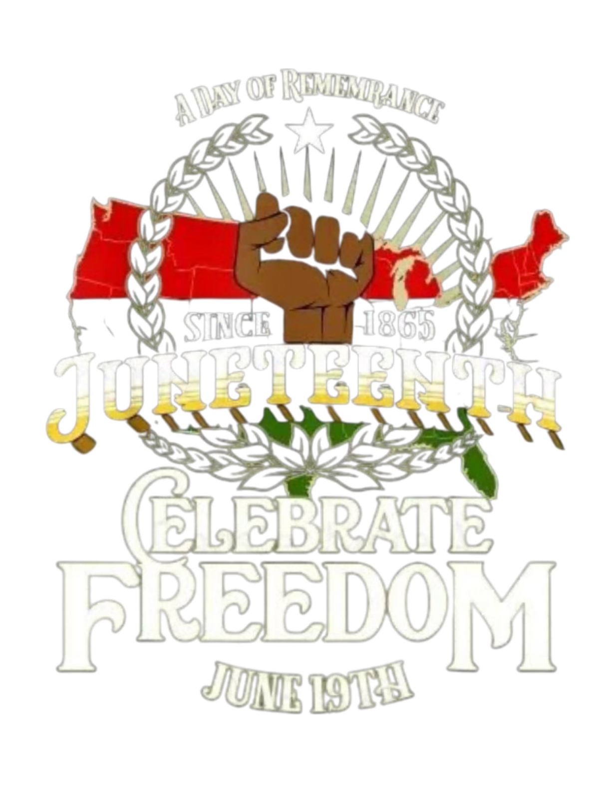Celebrate freedom Juneteenth heat transfers