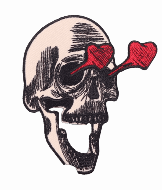 Iron on skull patches
