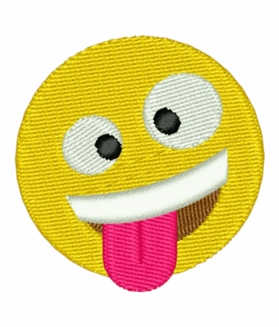 Iron on emoji patch