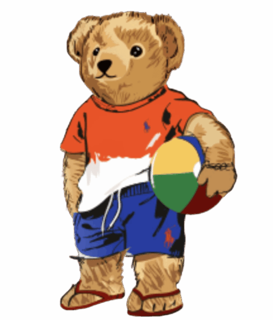 Beach ball bear heat transfers