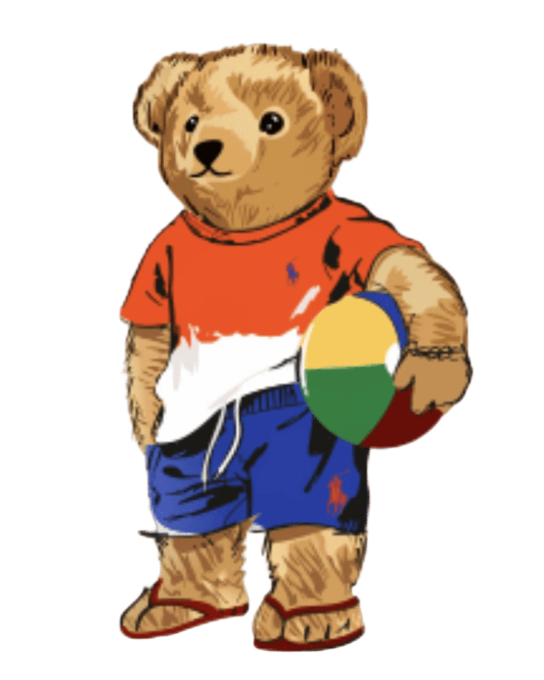 Beach ball bear heat transfers