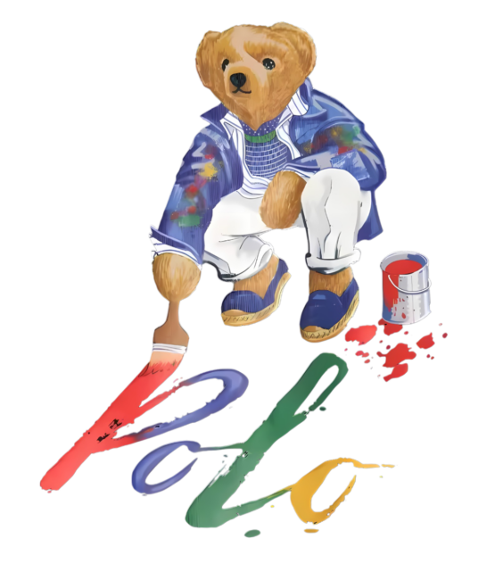 Paint teddy bear heat transfers