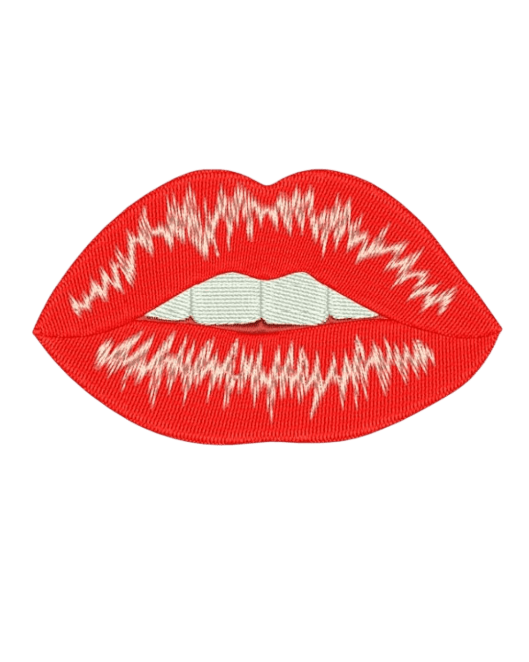 lips iron on patch