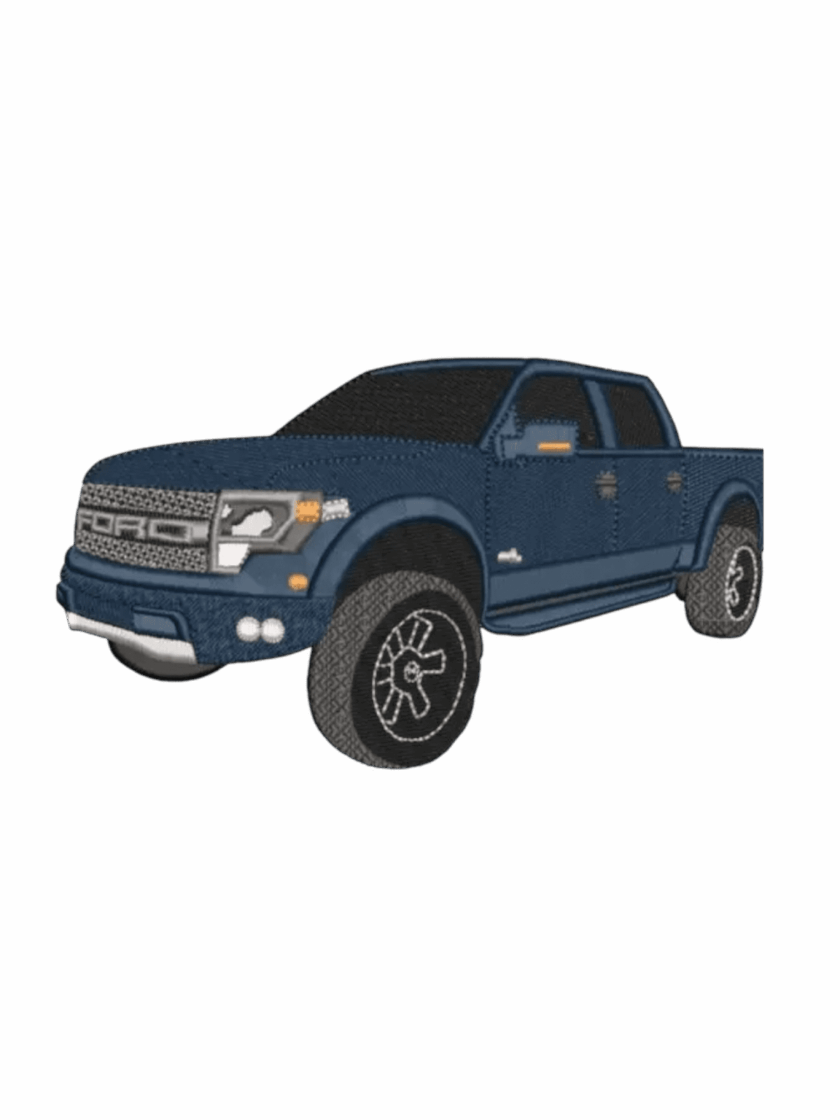 Blue truck car iron on car patches