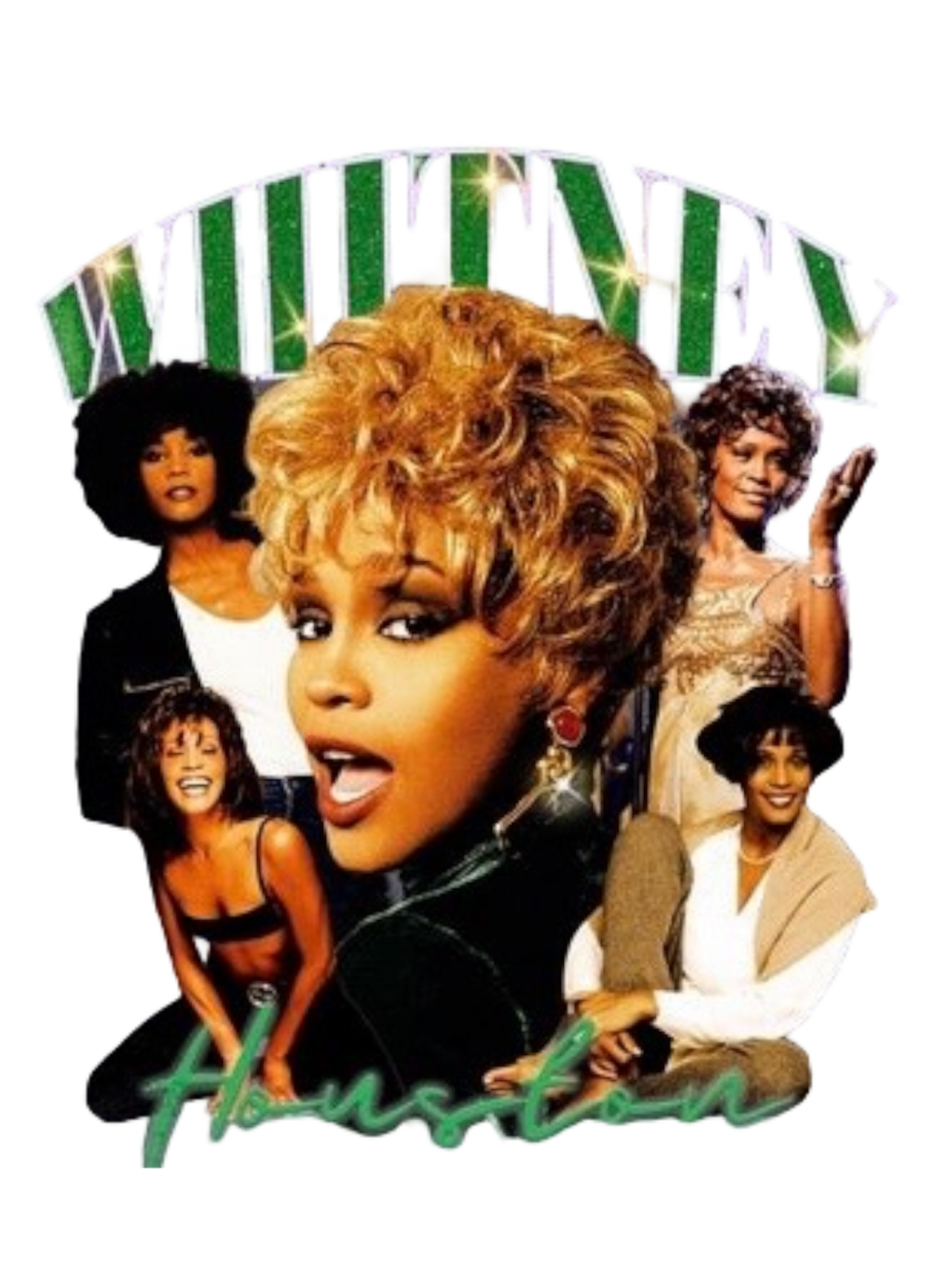 Whitney Houston t shirt heat transfers