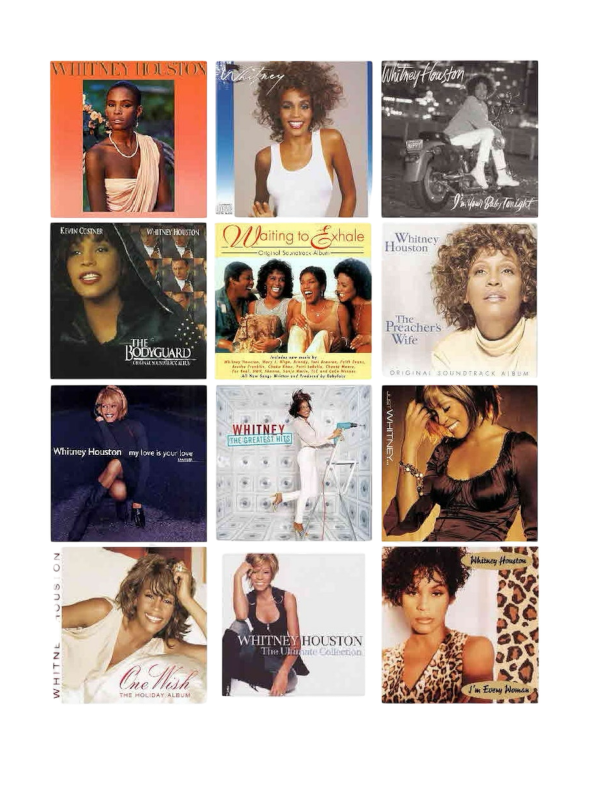 Whitney Houston t shirt heat transfers