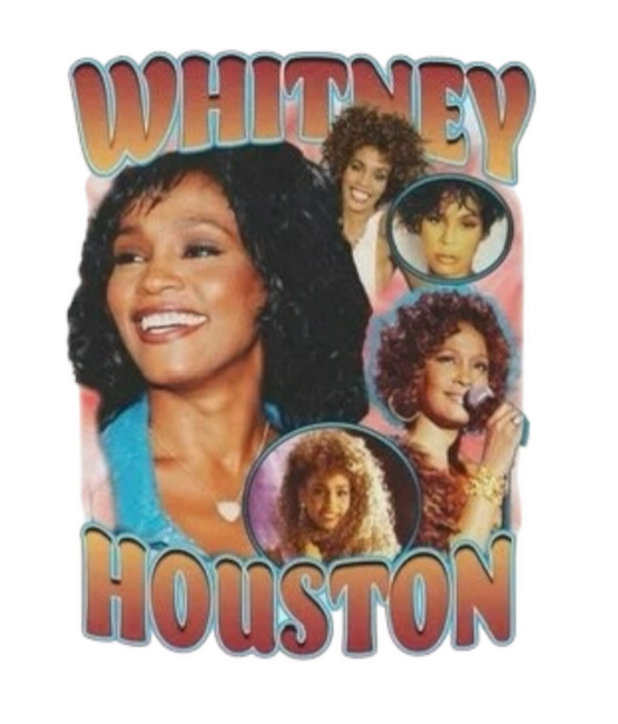 Whitney Houston t shirt heat transfers