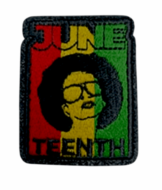 Afro Juneteenth patches