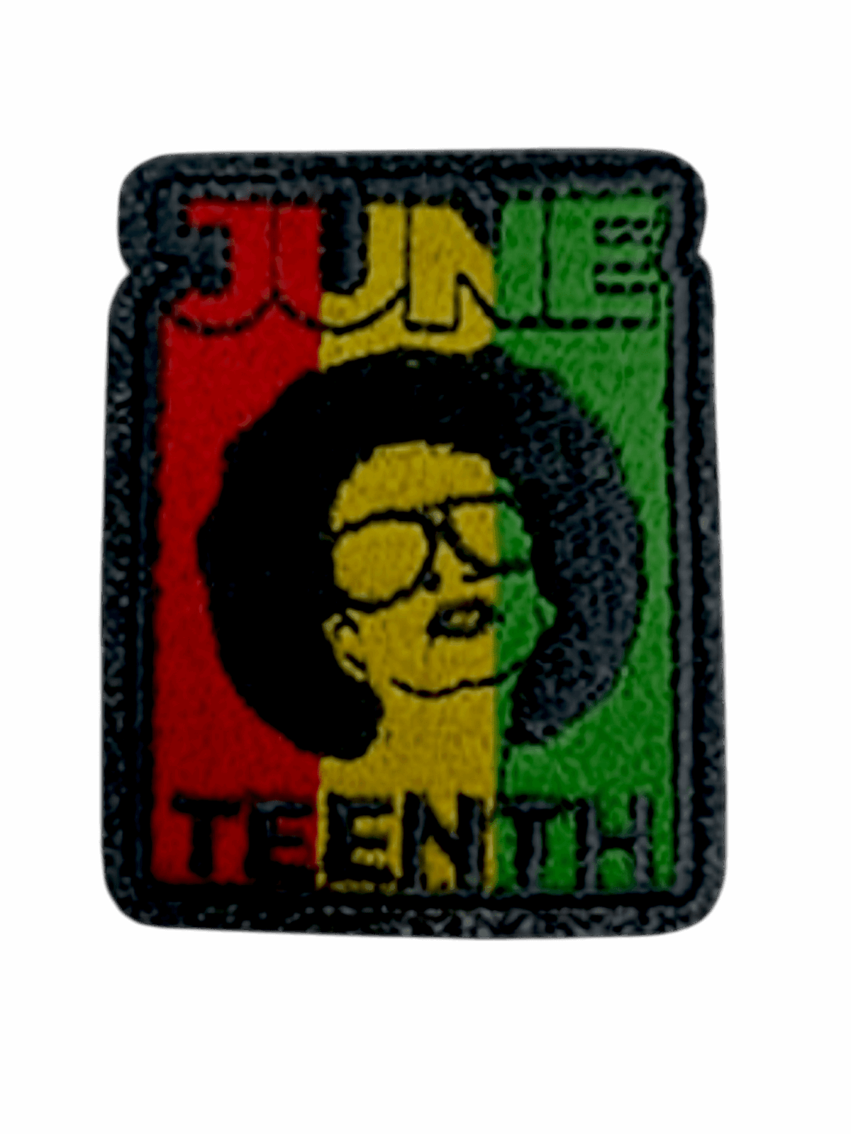 Afro Juneteenth patches