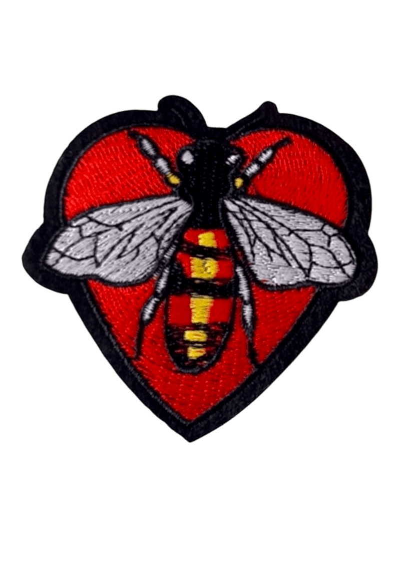 Bottle fashion iron on patches