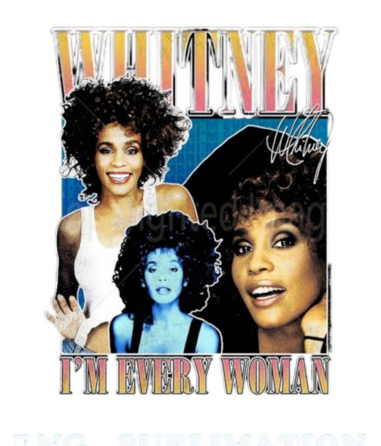 Whitney Houston t shirt heat transfers