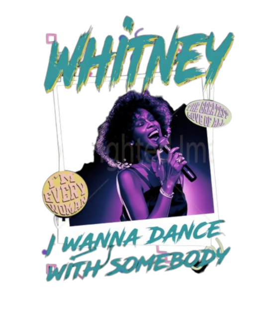 Whitney Houston t shirt heat transfers