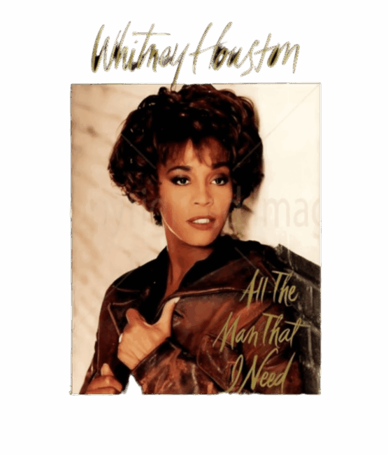 Whitney Houston t shirt heat transfers