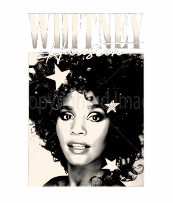 Whitney Houston t shirt heat transfers