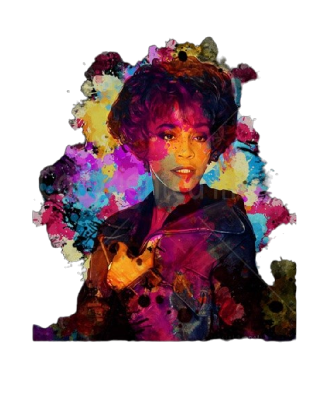 Whitney Houston t shirt heat transfers