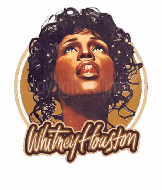 Whitney Houston t shirt heat transfers
