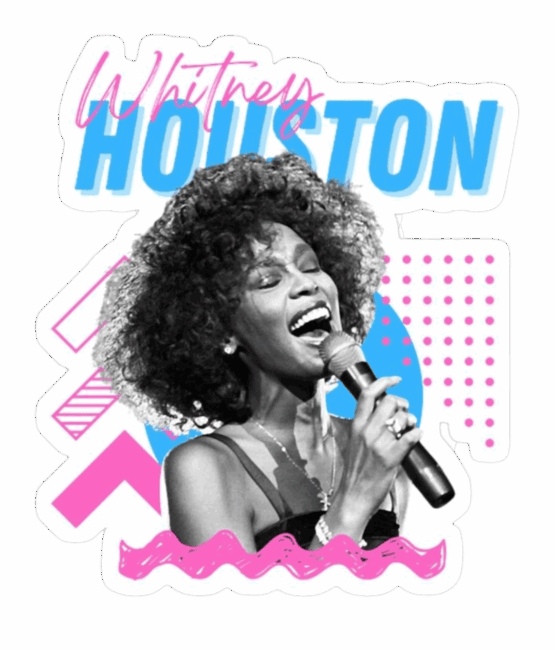 Whitney Houston t shirt heat transfers