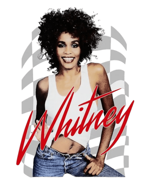 Whitney Houston t shirt heat transfers 39