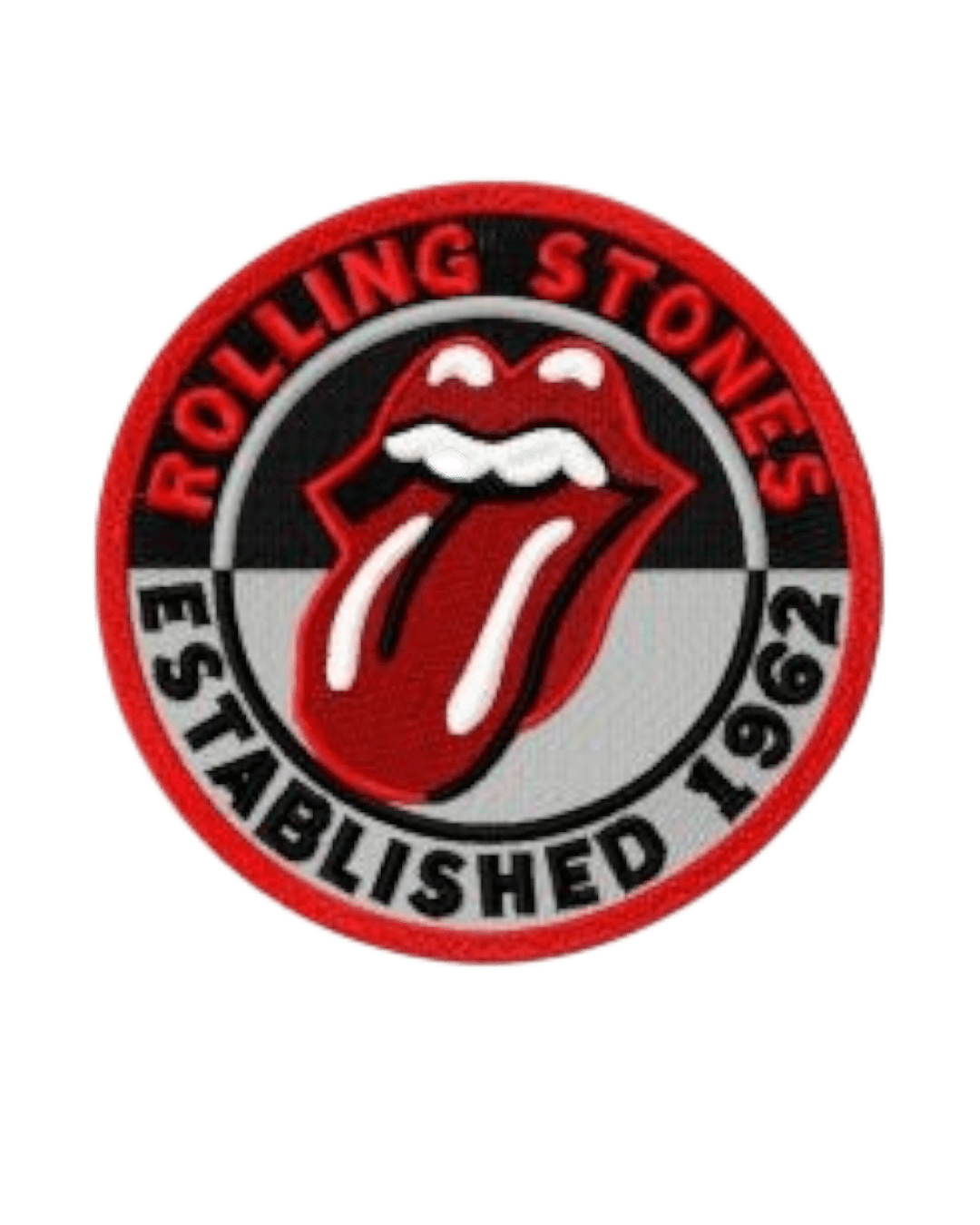 Rolling stone lips iron on patch