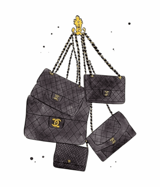 luxury purse Fashion heat transfers
