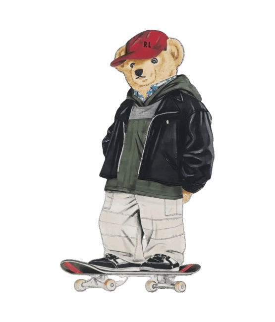 Polo teddy Bear heat transfers