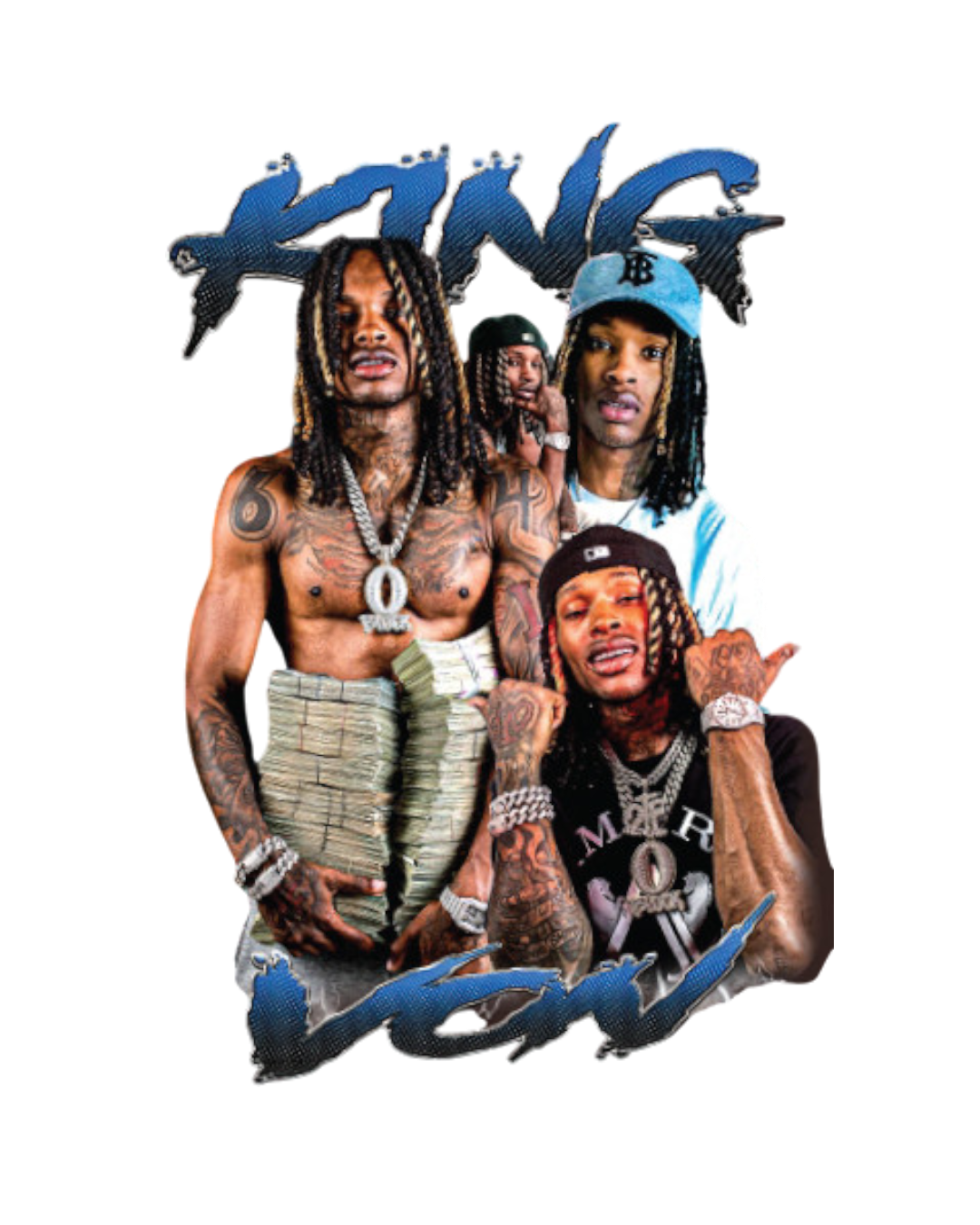 Money king von heat transfers ready press DTF