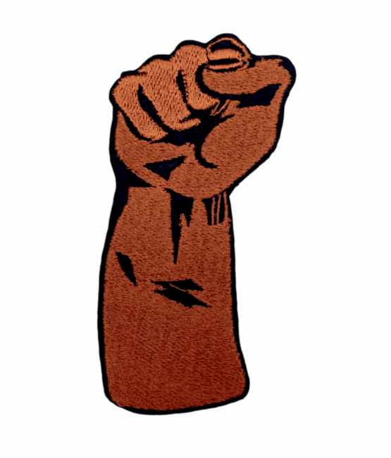 Fist iron on Juneteenth patches