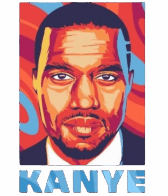 Kanye Hip hop DTF transfers