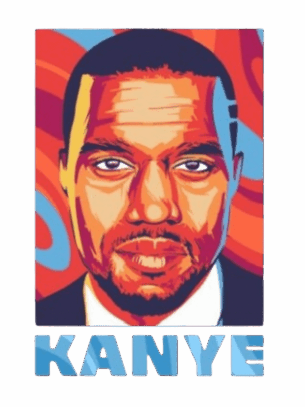 Kanye Hip hop DTF transfers
