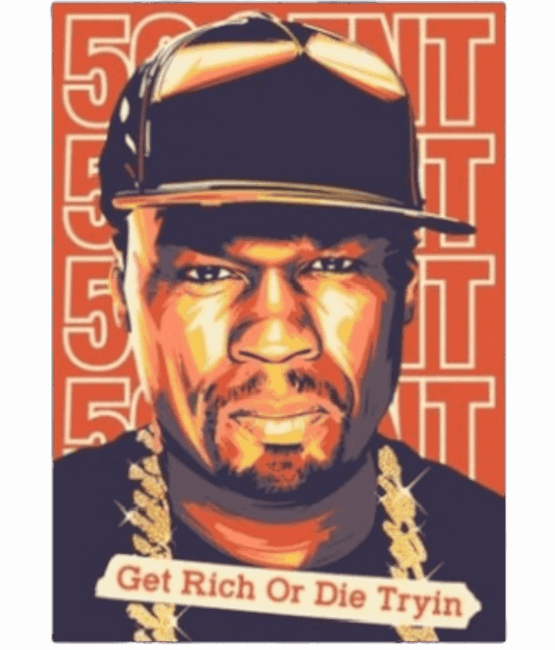 50 cents Hip Hop DTF Transfers