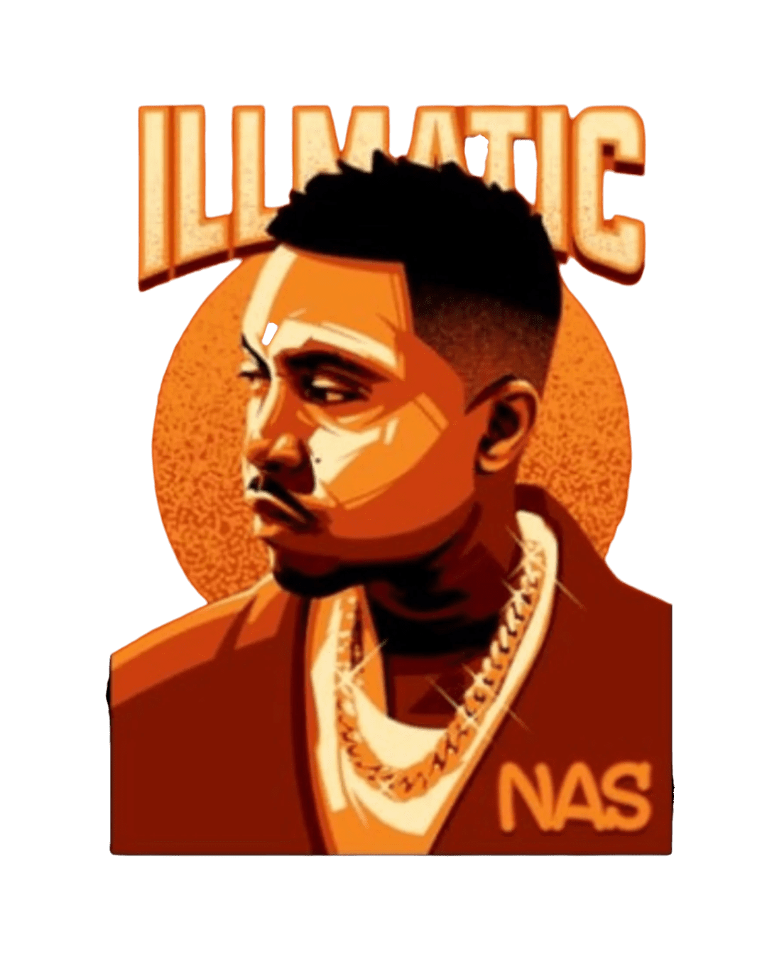 Illmatic Nas artwork iron on heat transfers