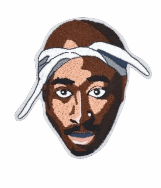 2pac iron on patch