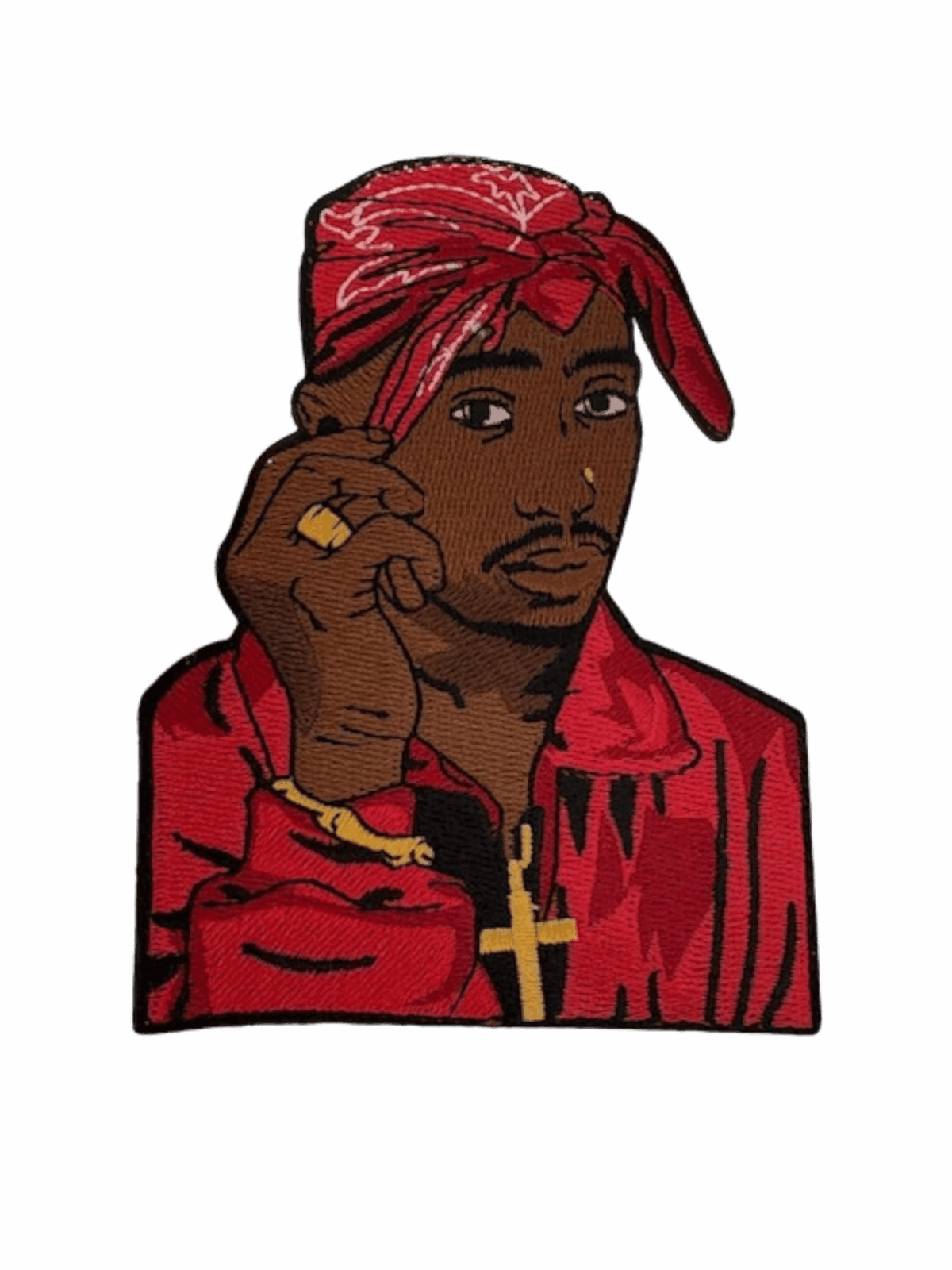 Bandana 2pac iron on music patches