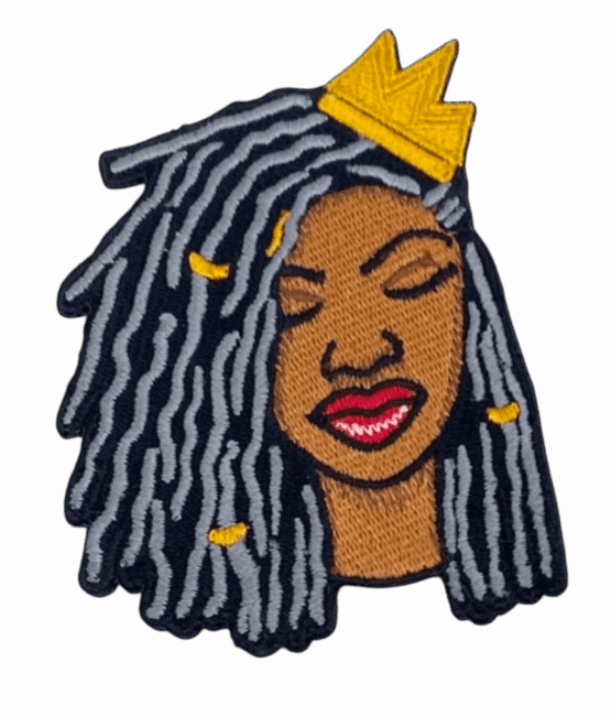 Locs queen iron on melanin patches