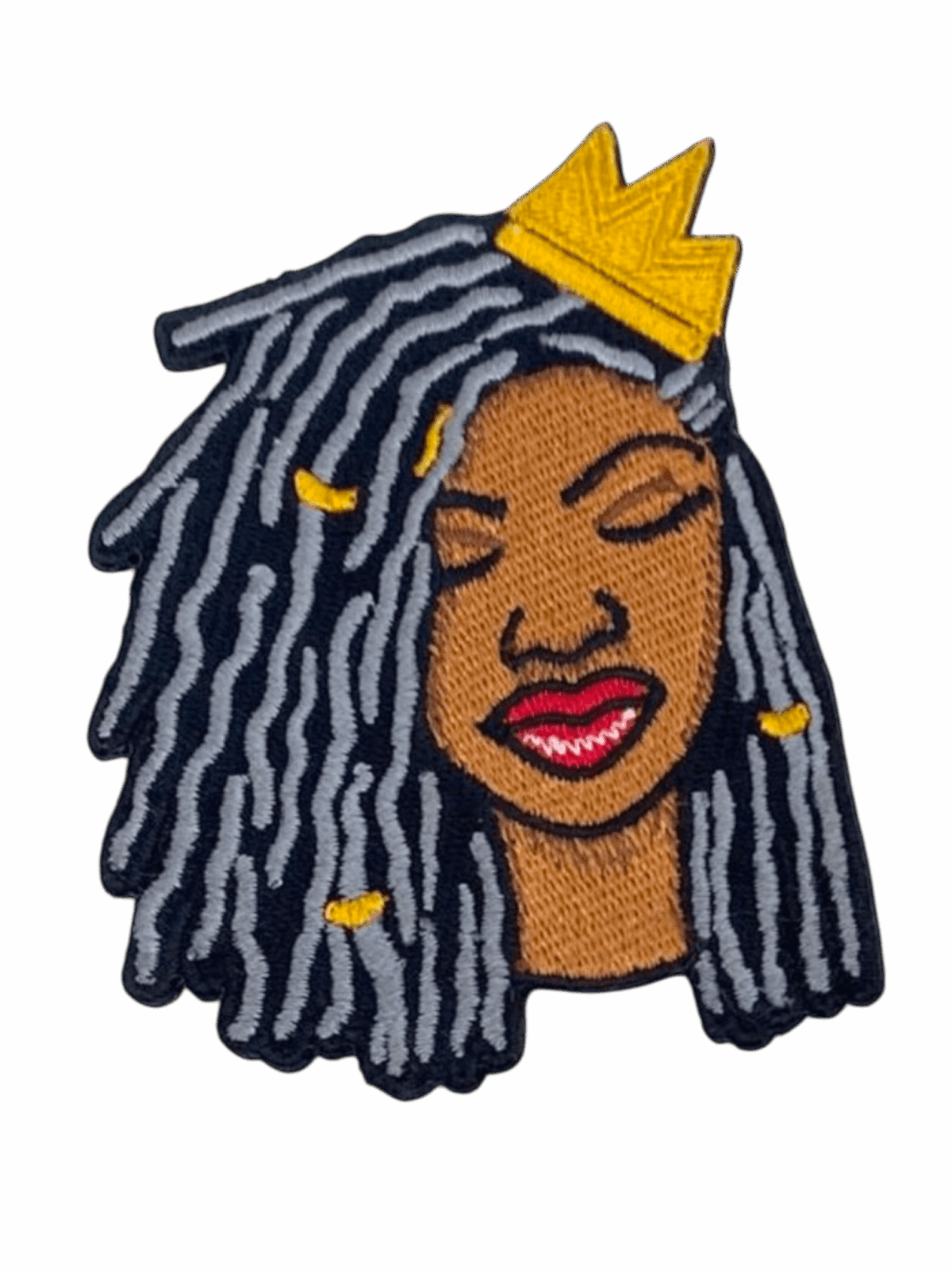 Locs queen iron on melanin patches