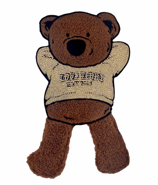 Fashion blue bear heat transfers