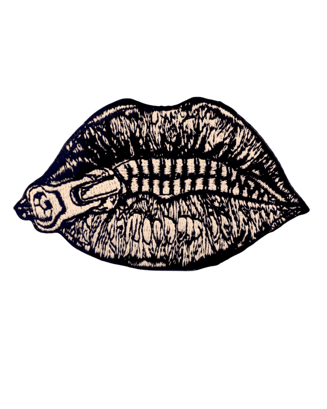 lips iron on patch