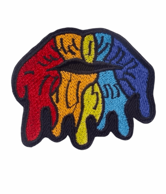 lips iron on patch